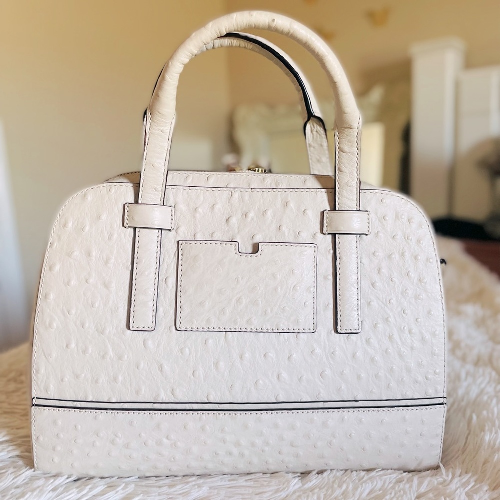 Kate Spade Riverside Street Ostrich Bag - Picture 3 of 3